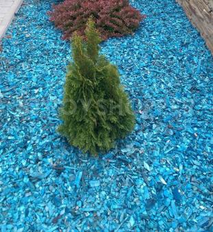 Щепа лазурная фр 2-4см, мешок 60л