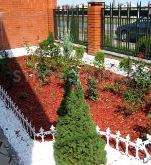 Щепа бордовая фр 2-4см, мешок 60л