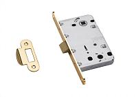 Врезной замок Archie LP 5112 OL B сантехнический (золото) с пластиковой бесшумной