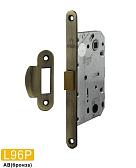 Врезной замок MSM L96P AB сантехнический (бронза) с пластиковой бесшумной защелко